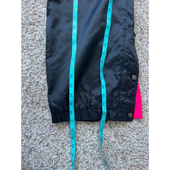 SLALOM Men's snow pants/shell, Vintage 80's-90's, Black & Pink, 34 - Picture 9 of 13